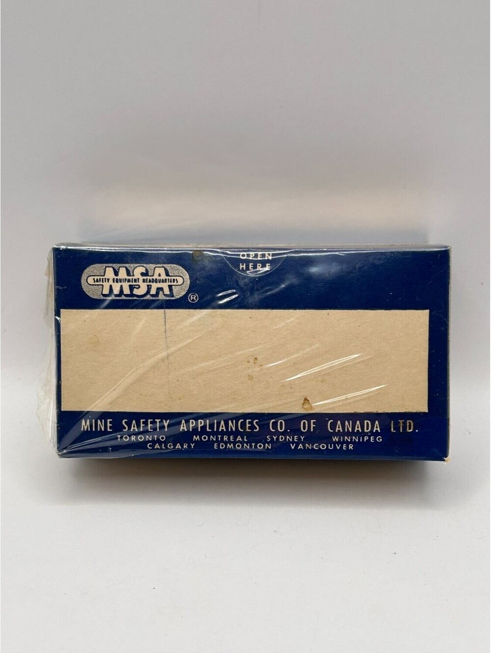Msa Sponges 3" X Vintage First Aid 1960s-1970s 7.6 Cm 7.6 Blue Beige